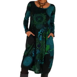 Women's Winter Maxi Dress | Long Sleeve & Pockets
