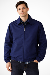 Men's Harrington Jacket | Full Zip & Fold Collar