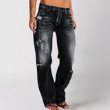 Women's Wide Leg Jeans | Relaxed Fit & Distressed for Everyday