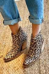 Women's Ankle Boots | Animal Print & Block Heel