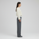 Asymmetrical Tailored Cropped Jacket