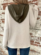 Women's Hooded Sweatshirt | Colorblock Design & Cozy Comfort 5