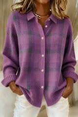 Women's Check Cardigan | Soft & Relaxed Fit 4