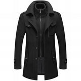 Men's Overcoat | Button-Up & High Collar