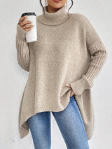 Women's High Neck Sweater | Cozy & Draped Fit 24
