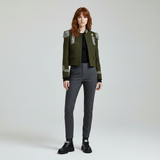 Embellished Military Cropped Jacket
