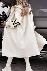 Women's Hooded Coat | Knit Sleeve Detail 2