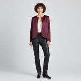 Minimalist Open-Front Tailored Jacket