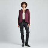 Minimalist Open-Front Tailored Jacket