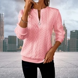 Women's Zip-Up Sweater | Relaxed Fit & Zip Detail