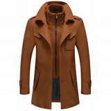 Men's Overcoat | Button-Up & High Collar