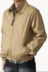 Men's Harrington Jacket | Full Zip & Fold Collar