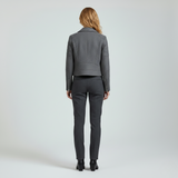 Tailored Moto-Inspired Cropped Jacket