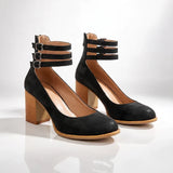 Women's Ankle Strap Heels | Sturdy Block Heel