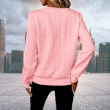 Penny | Women's Cable Knit Zip-Up Sweater - Image 12