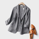 ALENA LINEN BLAZER 7