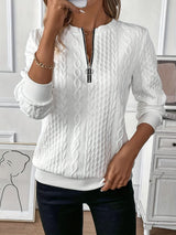 AMY | SWEATER WITH ZIPPER 0