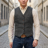 Adrian – Classic  Tweed Waistcoat for Men 0