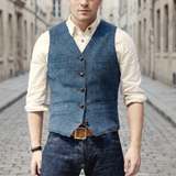 Adrian – Classic  Tweed Waistcoat for Men 2