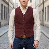 Adrian – Classic  Tweed Waistcoat for Men 4