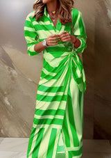 Amelia | Striped Wrap Dress for Every Occasion 8