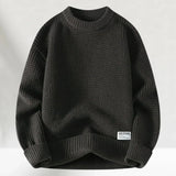 Men's Crew Neck Jumper | Ribbed & Structured Fit