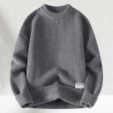 Men's Crew Neck Jumper | Ribbed & Structured Fit