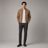 Bomber Jacket | Men's Zip Up Stand Collar