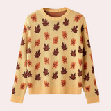 Women's Patterned Sweater | Cosy Crewneck Fit