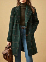 CORALIE CHECKERED COAT 0