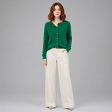 Cashmere Cardigan | Women's O Neck Button Up