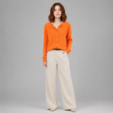 Cashmere Cardigan | Women's O Neck Button Up