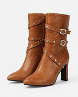 Women's Pointed Toe Ankle Boots | High Heel & Elegant Finish 1