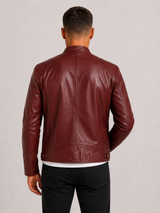 Men's Biker Jacket | Zip-Front & Structured Fit 2