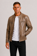 Men's Biker Jacket | Zip-Front & Structured Fit 10