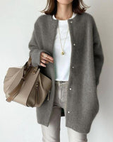 Chic Button-Down Women's Cardigan with Relaxed Fit | L&S 2