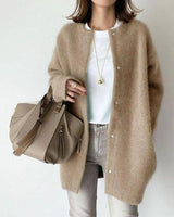 Chic Button-Down Women's Cardigan with Relaxed Fit | L&S 4