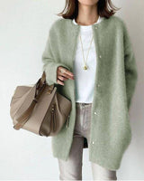 Chic Button-Down Women's Cardigan with Relaxed Fit | L&S 7