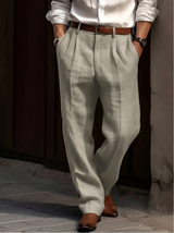 Classic Pleated Pants For Men 4
