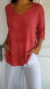 Cornelia – Cozy V-Neck Sweater 6
