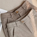 Denna | Men's Herringbone Pleated Pants 5