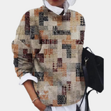 Women's Printed Sweater | Relaxed Fit for All-Day Comfort