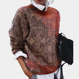 Women's Printed Sweater | Relaxed Fit for All-Day Comfort