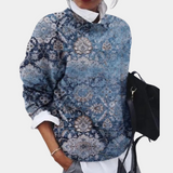 Women's Printed Sweater | Relaxed Fit for All-Day Comfort