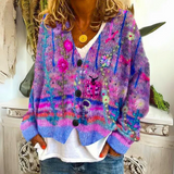 Florence – Artistic Button-Front Knit Cardigan Womenswear 3