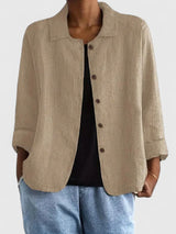 Grace | Women's Cotton Button-Front Light Jacket 3