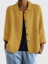 Grace | Women's Cotton Button-Front Light Jacket 7