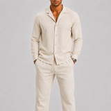 HARRINGTON OXFORD | LINEN TWO PIECE SET FOR MEN 0