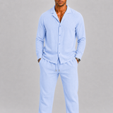 HARRINGTON OXFORD | LINEN TWO PIECE SET FOR MEN 8
