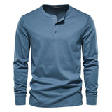 HARRINGTON OXFORD | LONG-SLEEVE HENLEY SHIRT FOR MEN 1